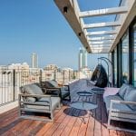 Carmel Market Two Bedroom Sea View Penthouse - Balcony View