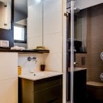 Carmel Market Two Bedroom Apartment with Balcony - Shower and Bathroom