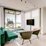 Carmel Market Two Bedroom Sea View Penthouse - Living Room