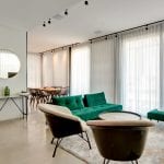Carmel Market Two Bedroom Sea View Penthouse - Living Room